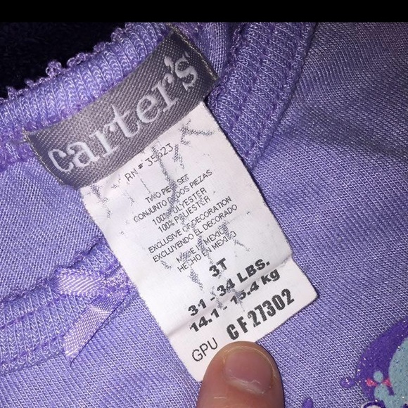 Carters “sleepover” 2-piece pajama set. 3T - Picture 4 of 4
